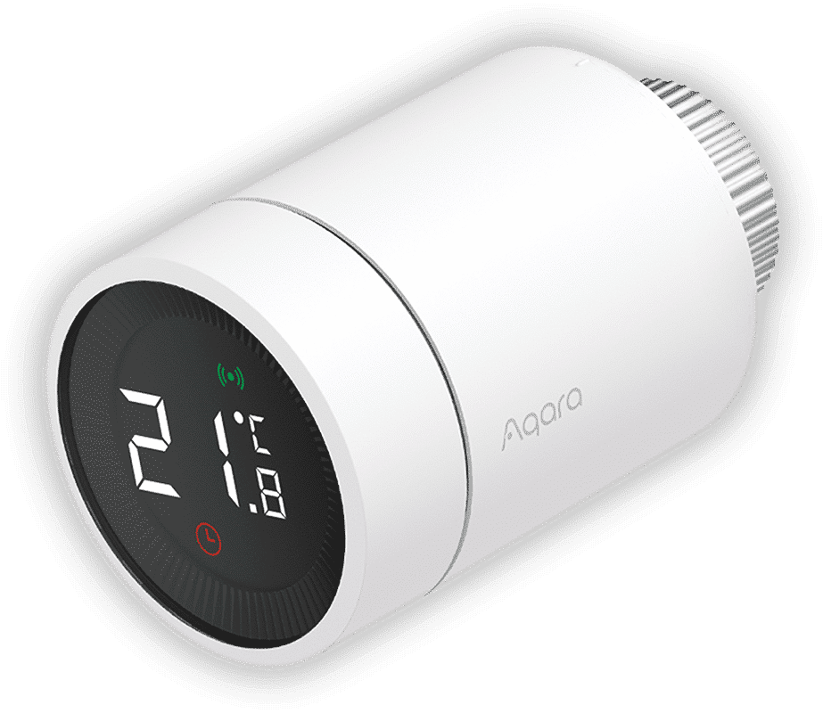 Aqara Smart Radiator Thermostat E1 (SRTS-A01) - a Zigbee radiator valve exposing a full climate set on Zigbee2MQTT, no Aqara hub required