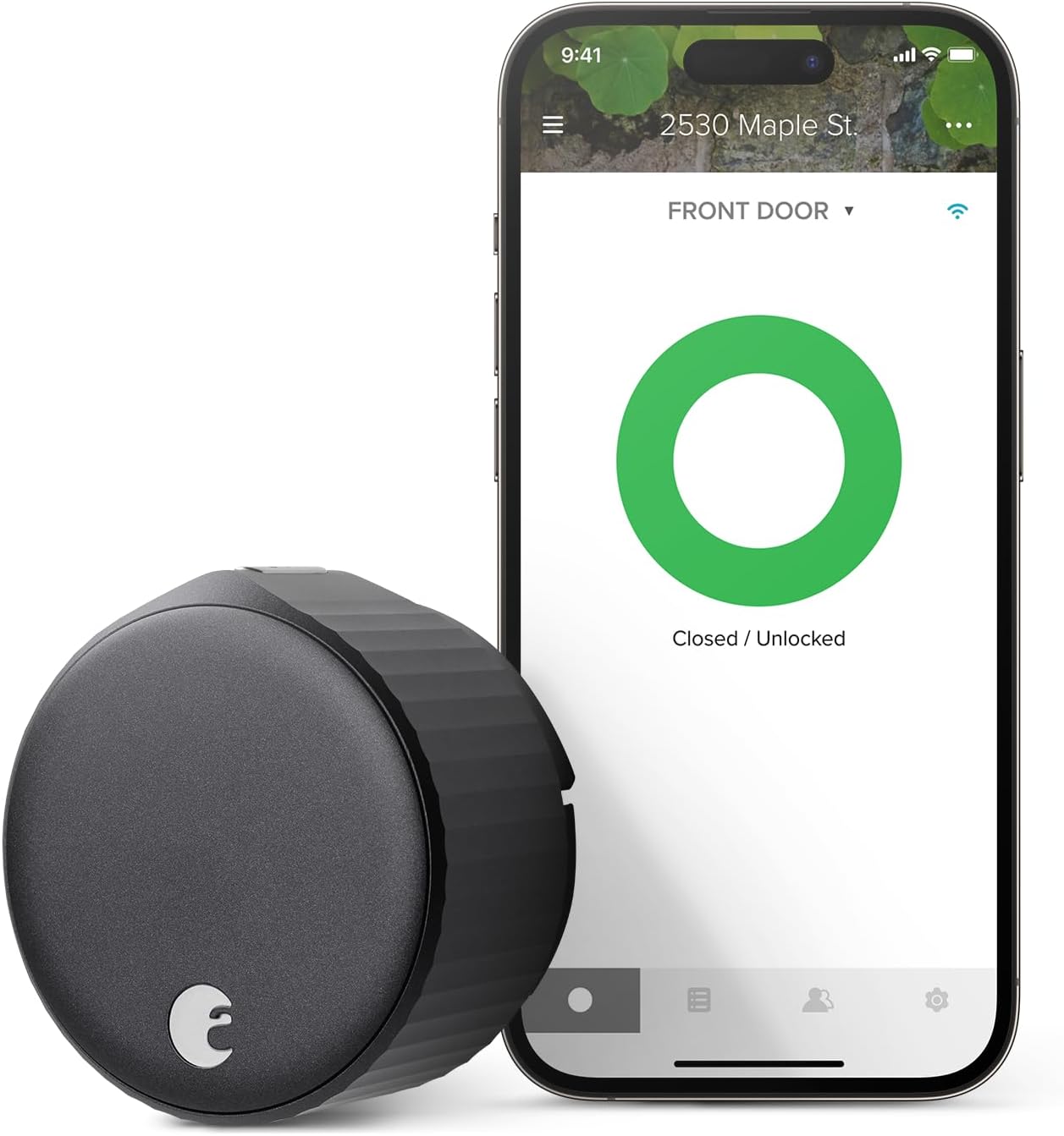 August Wi-Fi Smart Lock in silver