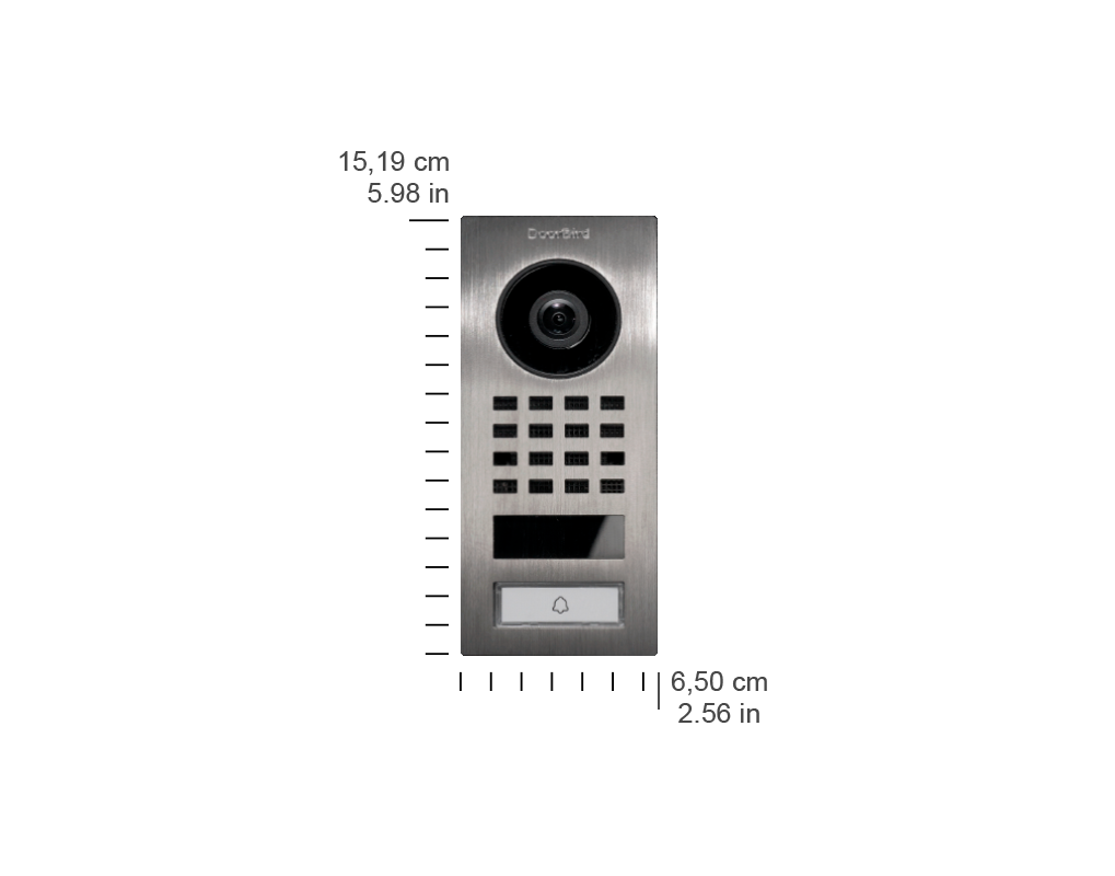 DoorBird D1101V IP Video Doorbell - a premium IP doorbell with an open HTTP/RTSP/ONVIF API and local-push Home Assistant integration
