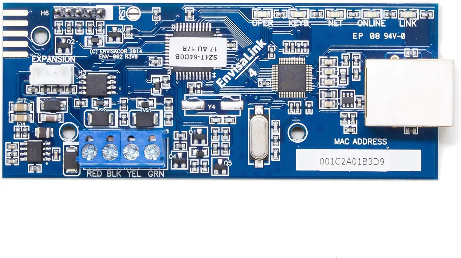 Eyez-On Envisalink EVL-4 - a TCP/IP keypad-emulating bridge that brings existing DSC and Honeywell/Vista panels into Home Assistant