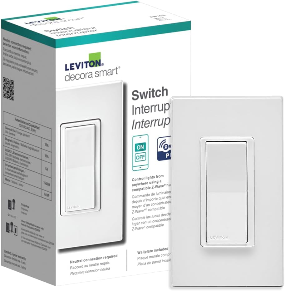 Leviton Decora Smart Z-Wave on/off switch