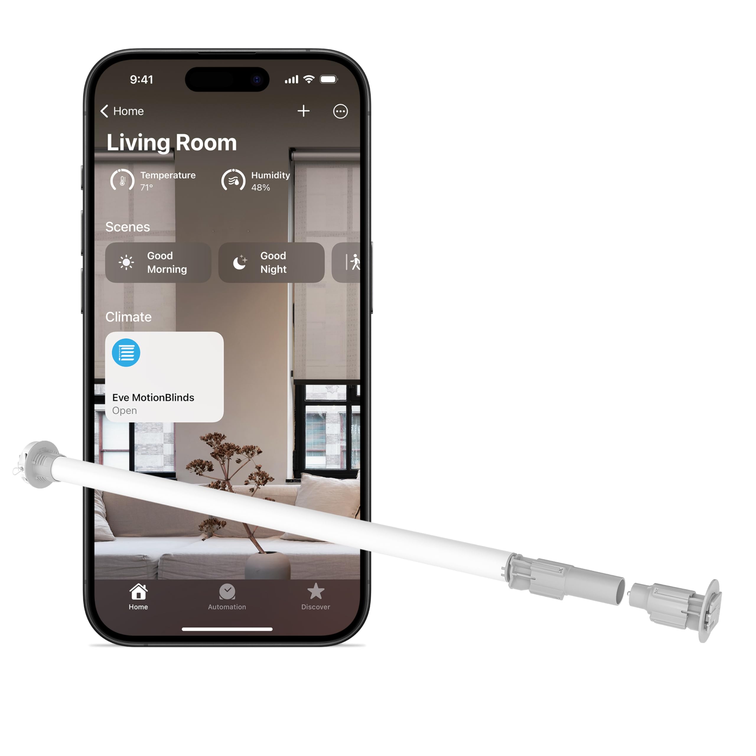 MotionBlinds smart motor with Matter bridge