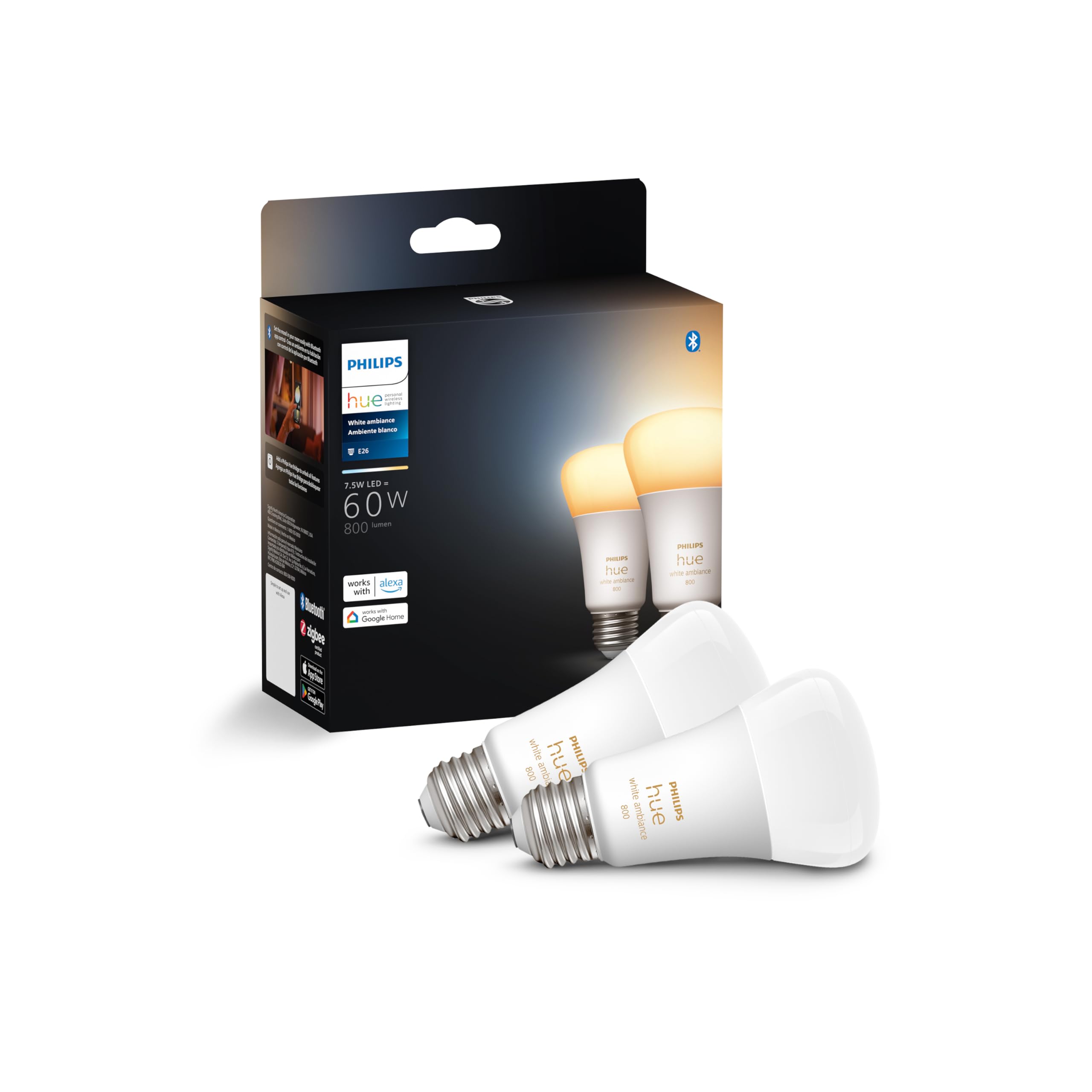 Philips Hue White Ambiance A19 product image