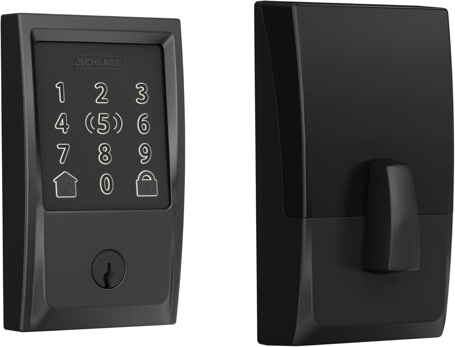 Schlage Encode Plus smart deadbolt in matte black