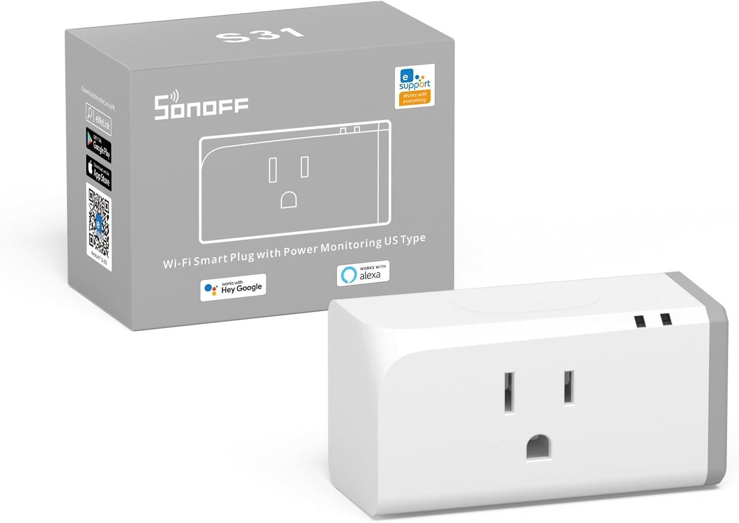 SONOFF S31 smart plug with energy monitoring