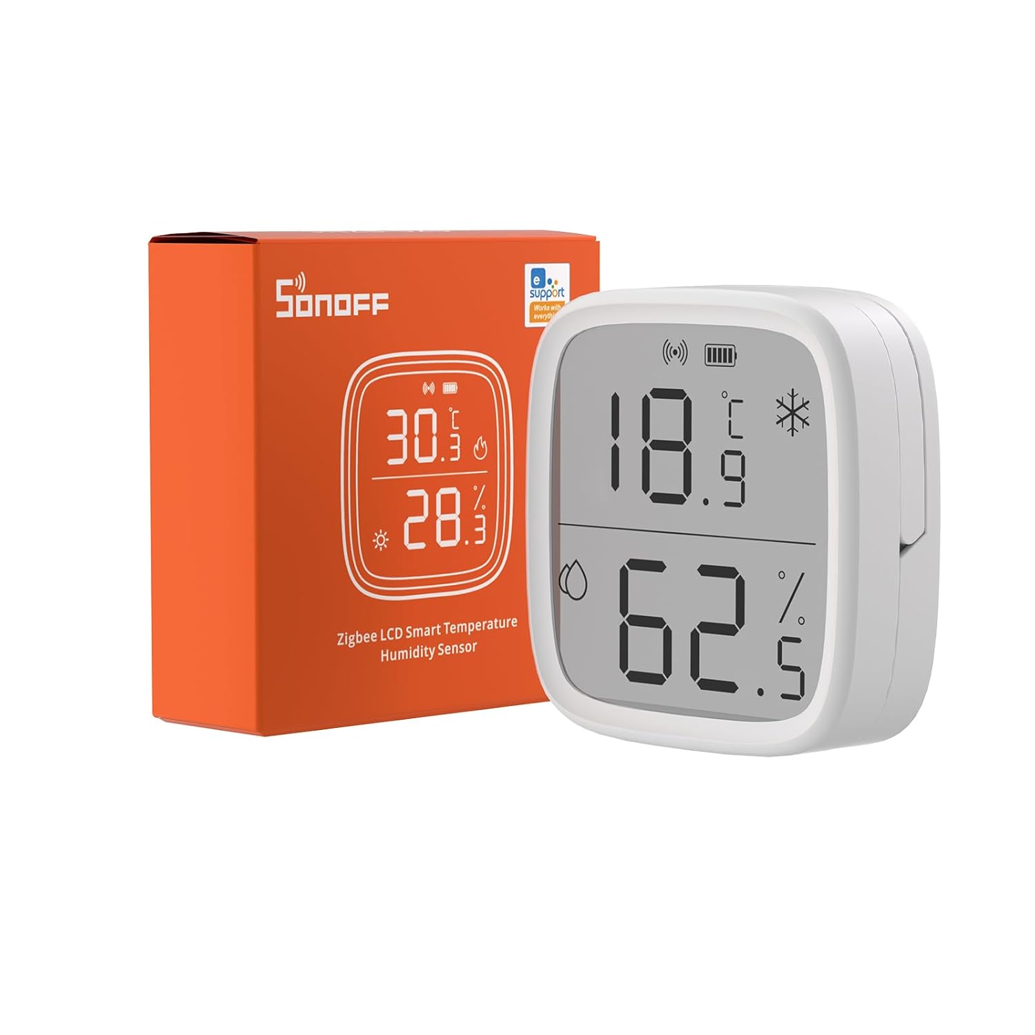 SONOFF SNZB-02D temperature and humidity sensor with LCD