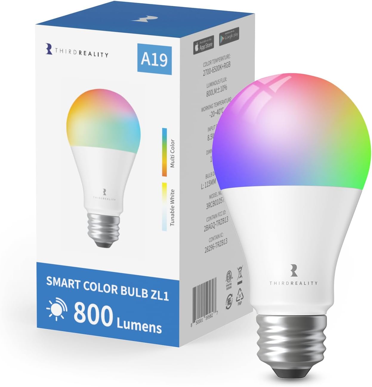 ThirdReality smart color bulb ZL1