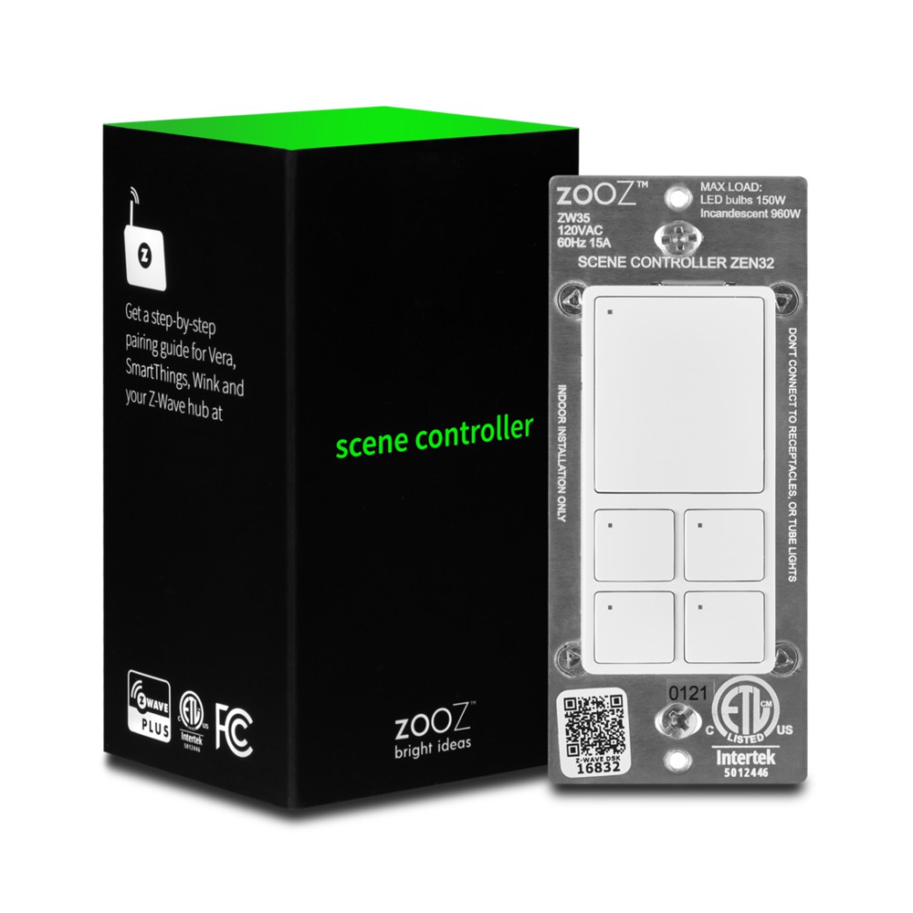 Zooz ZEN32 Scene Controller with five buttons
