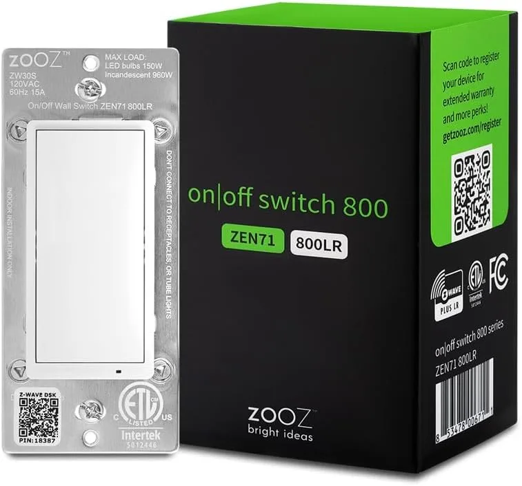 Zooz ZEN71 on/off paddle switch